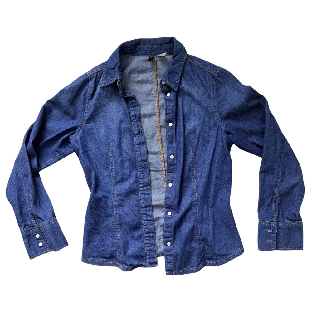 Divided Indigo Blue Denim Button-Down Shirt